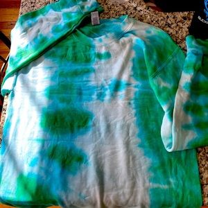 Crewneck hoodie size small tie dye
